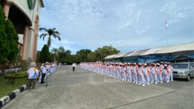 Foto: Pelepasan kontingen atlet PPU dalam Popda XVII tahun 2025 (Dok: CahayaBorneo/AJI).