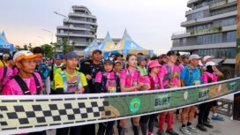 Foto: Gegap gempita BUMT 2025 yang berlangsung mulai dari 14 November 2025, ditutup dengan jejak kaki ratusan peserta trail run mengelilingi kawasan Nusantara, Minggu (16/11/2025). (Dok. Humas OIKN)