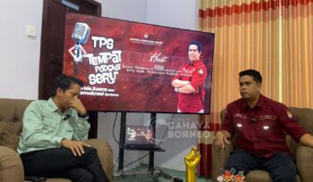 Foto: Podcast bersama KPU PPU dan Ketua SMSI PPU dalam acara “Dari Redaksi ke Demokrasi” (Dok: CahayaBorneo/AJI)
