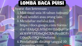 Foto: Poster Event Pea Bai VII, salah satunya Lomba Baca Puisi “Nusantara Ku di PPU” (Dok. Istimewa)