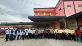 Foto: Kegiatan Peningkatan Kemampuan bagi Satpam dan personel Dinas Perhubungan (Dishub) di Kantor BUJP PT PMB, Kelurahan Penajam. (Dok. Polres PPU)